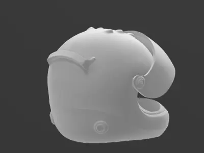 Racing helmet 3D print model