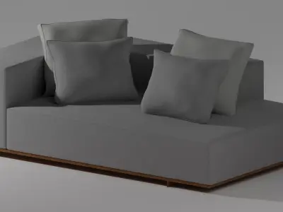 Escape Sofa - Chaise longue by Artefacto 3D model