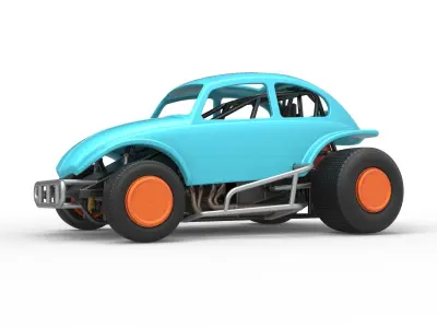 Super rod Version 3 Scale 1 to 25 3D print model