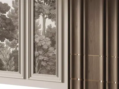Decorative V88 Wall Panels 3D model