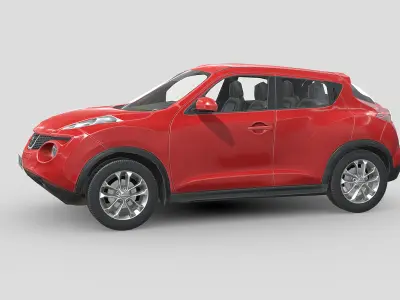 Nissan Juke 2011 Low-poly 3D model