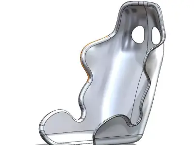 Aluminum Sport Seat 3D model