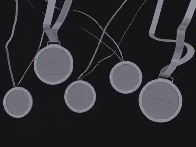 Medal four medals 3D model