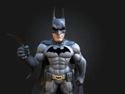 Batman The Dark Knight 3D Printable Stylized Caricature 3D print model