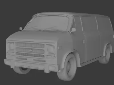 Chevrolet Vintage Van 3D model
