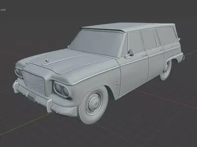 Studebaker Wagonaire 1963 Car 3D Printable Model  3D print model