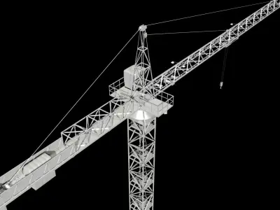 Tower Crane 3D model