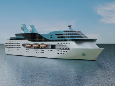 Cruise ship 3D model