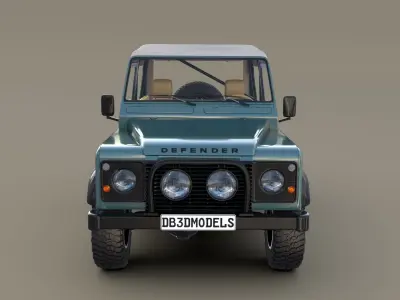 1985 Land Rover Defender 90 Pack 3D model