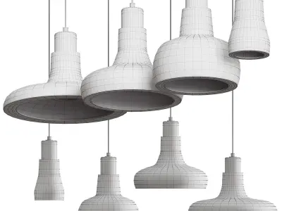 Loft Industrial Decoration Lamp 3D model