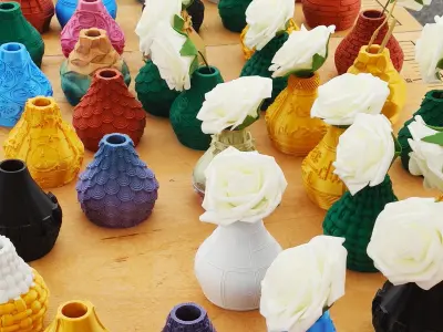 Collection de 86 vases   3d print  3D print model