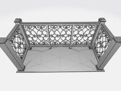 Railing - Balcony 3D print model