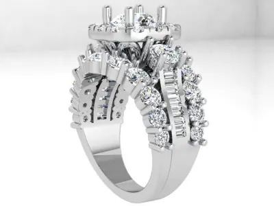Halo Luxury Ring 4333 3D print model