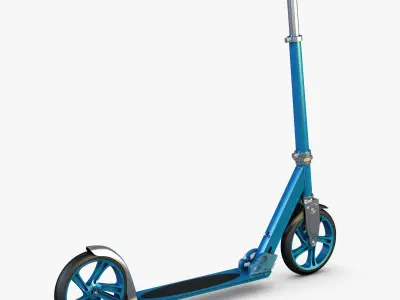 Kick scooter blue 3D model