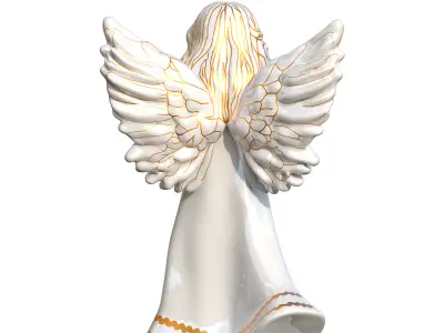 Christmas Angel Figurine 3D Print Model 3D print model