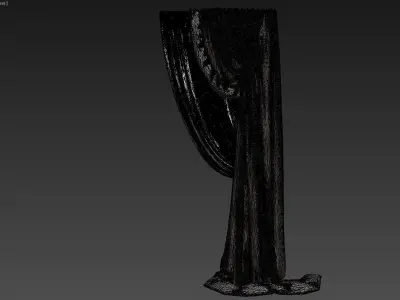 Curtains curtain designs for living room 3D model