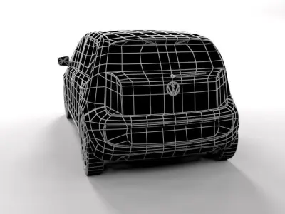 VOLKSWAGEN VW  UP LOWPOLY Low-poly 3D model
