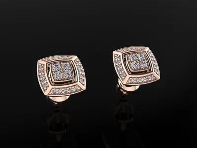Earrings 23 3D print model