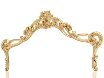 Bed Ornament Frame 3 - For CNC and Interior 3D model
