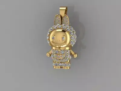 Labubu Pendant 3D print model