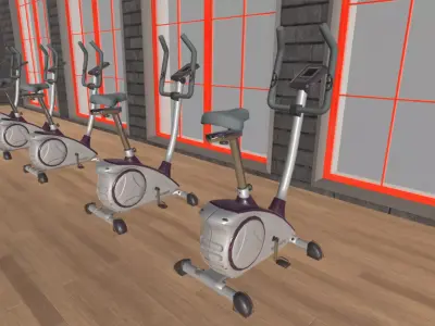 Stationary bicycle 3D model buy