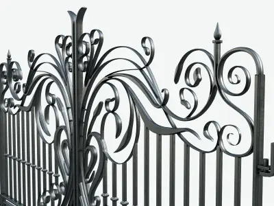 Ornate Decorative Gate 3D model