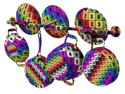 Hanging Rack Pans Set 3D model