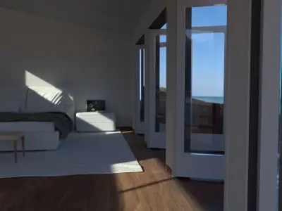 Beach bedroom 3D model