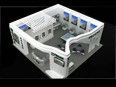 Booth - Area - 12X12-3DMAX2011-04 3D model