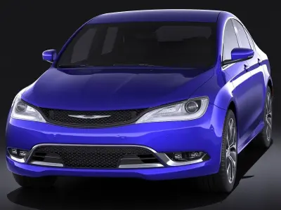 Chrysler 200 2015 VRAY 3D model