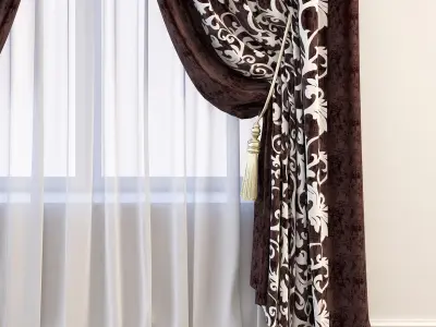 Set 65 Curtains 3D model