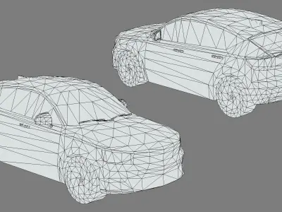 Low-poly Volvo 3D Models Low-poly 3D model