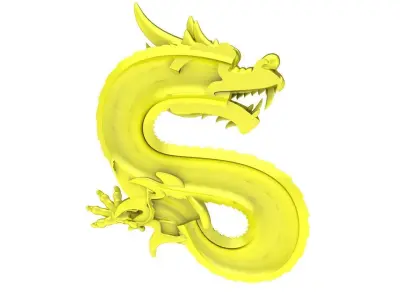 A4625 Zodiac Chinese Dragon Pendant 3D Model 3D print model
