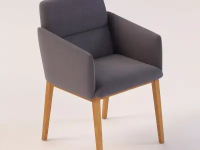 Crassevig Aura Casters Chair 3D model
