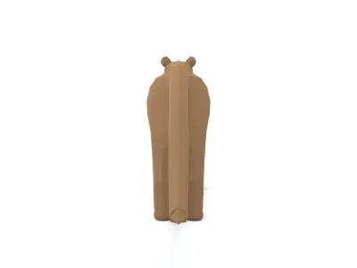 Low Poly Cartoon Fossa Low-poly 3D model