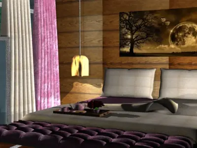 Luxury BedRoom 3D model