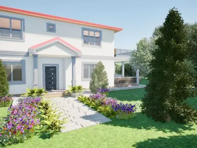 VILLA 3D model buy