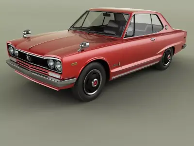 Nissan Skyline 2000GT coupe KGC10 3D model