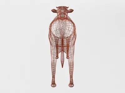 Calf Mammal Low-poly 3D model