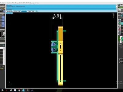 Luxury Two Tone Diamond Cross Pendant  2844 3D print model