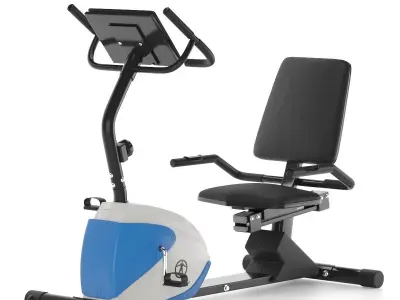 Gym-Tools-Fitness-Body-Building-set-16 exercise bike with mon... 3D model