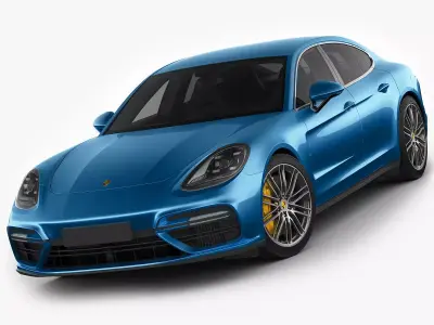 Porsche Panamera Turbo 2017 3D model