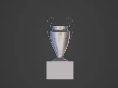 Champions League Trophy 3D model