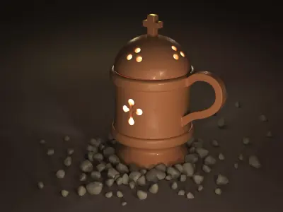 Orthodox ceramic censer  Free 3D model