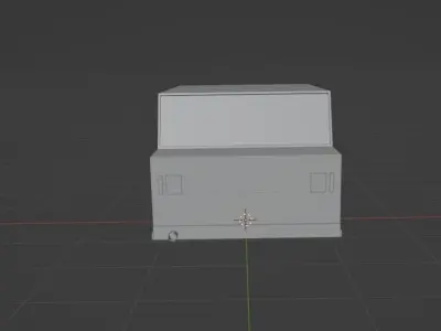 Simple Car Low-poly 3D model