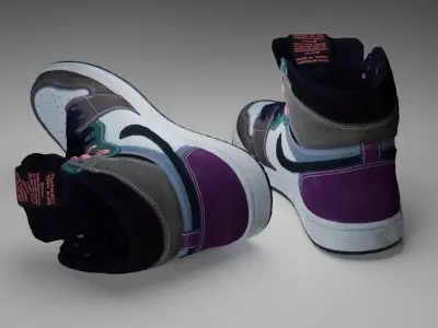 Nike Air Jordan shoes 3D model