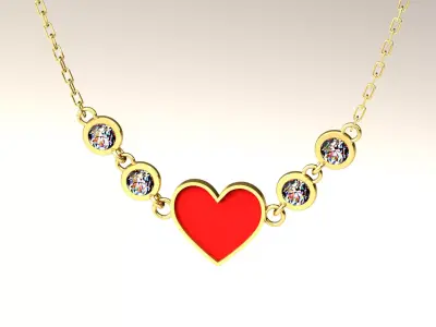 Heart Pendant P 033 3D print model