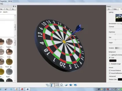 Dart Board Free 3D model buy