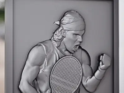 Rafael Nadal spanish tennis champion 3D print model