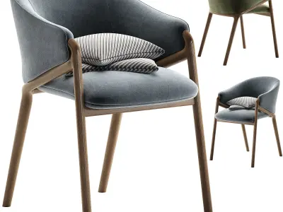 Tommy Franks Marconi Chair  Cream 3D model